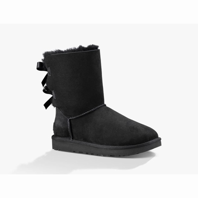 Botas UGG Bailey Bow II Mulher Pretas | PT-FKQSA